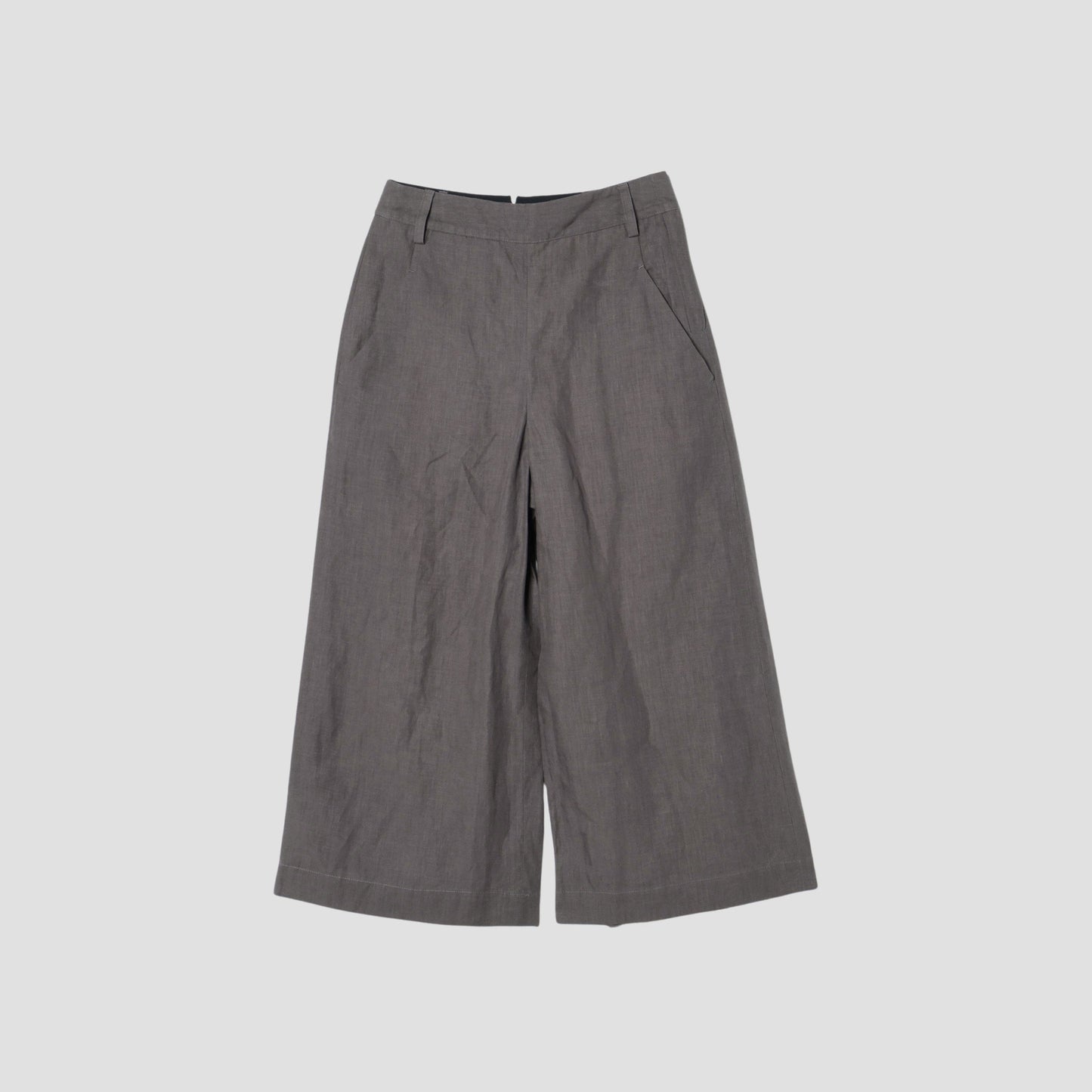 HIGH DENSE LINEN TROUSERS