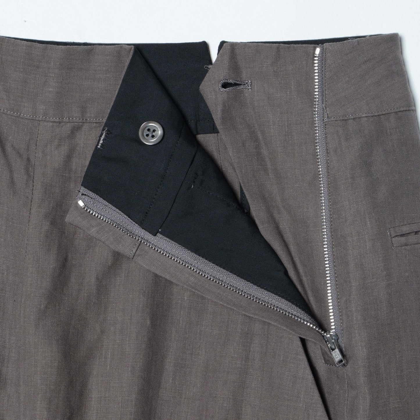 HIGH DENSE LINEN TROUSERS