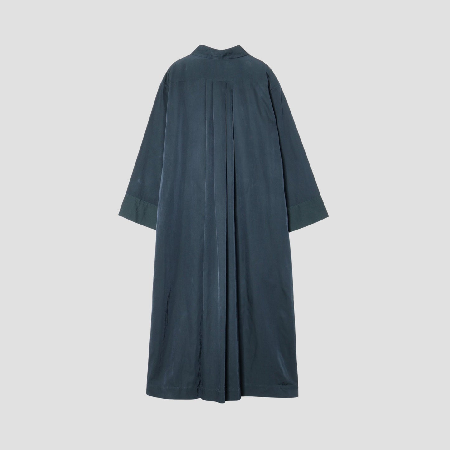 GLAZED COTTON CUPRA DRESS