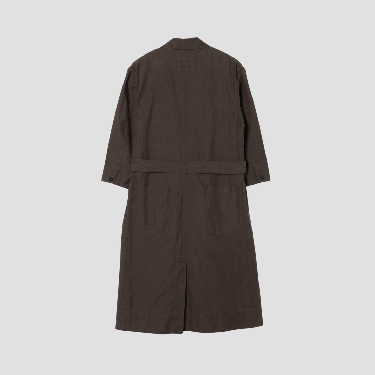 COTTON LINEN TWILL DRESS