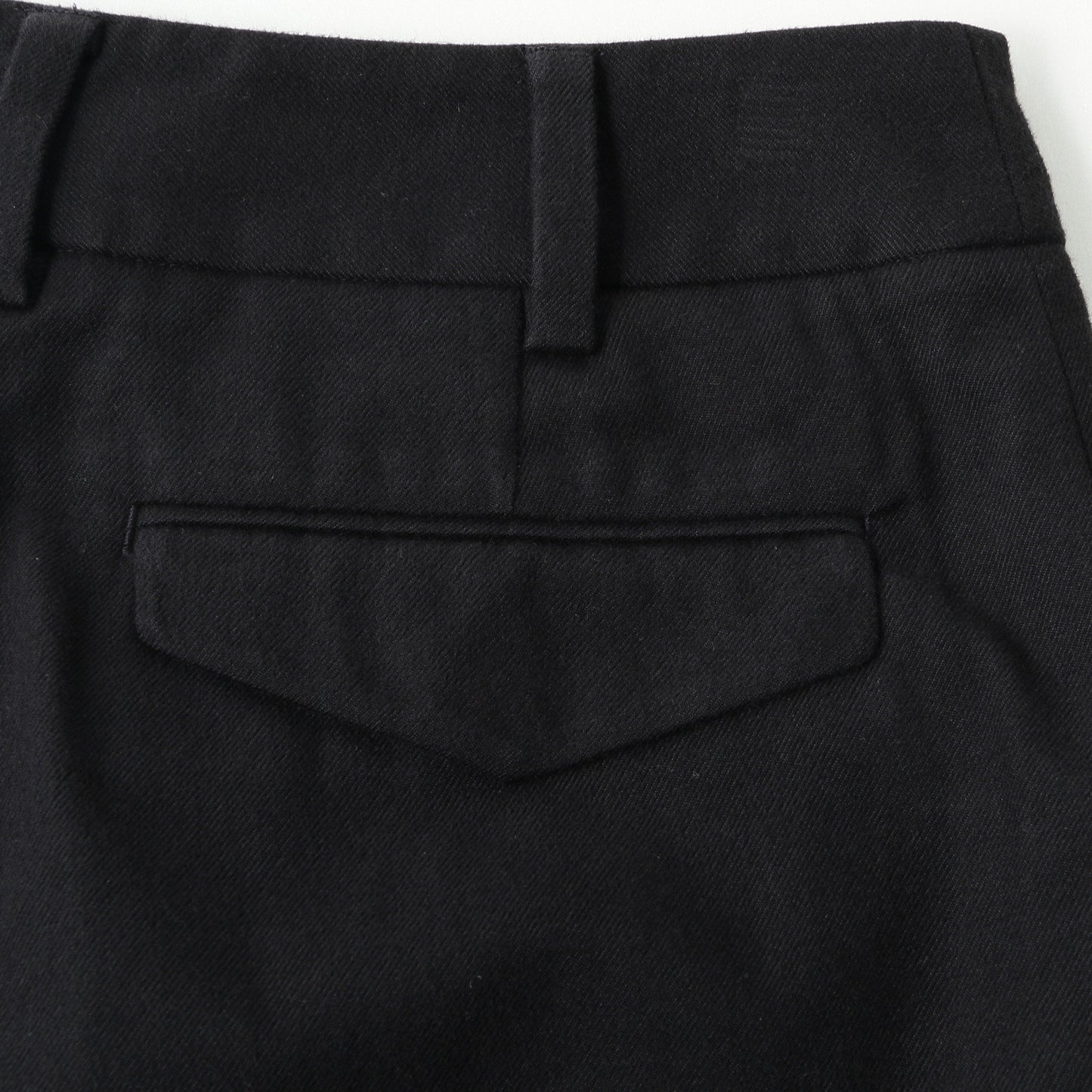 BRUSHED COTTON WOOL TROUSERS