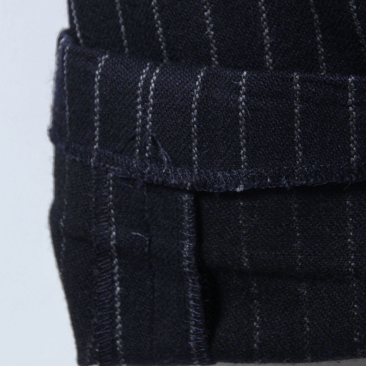 BROKEN STRIPE WOOL TROUSERS