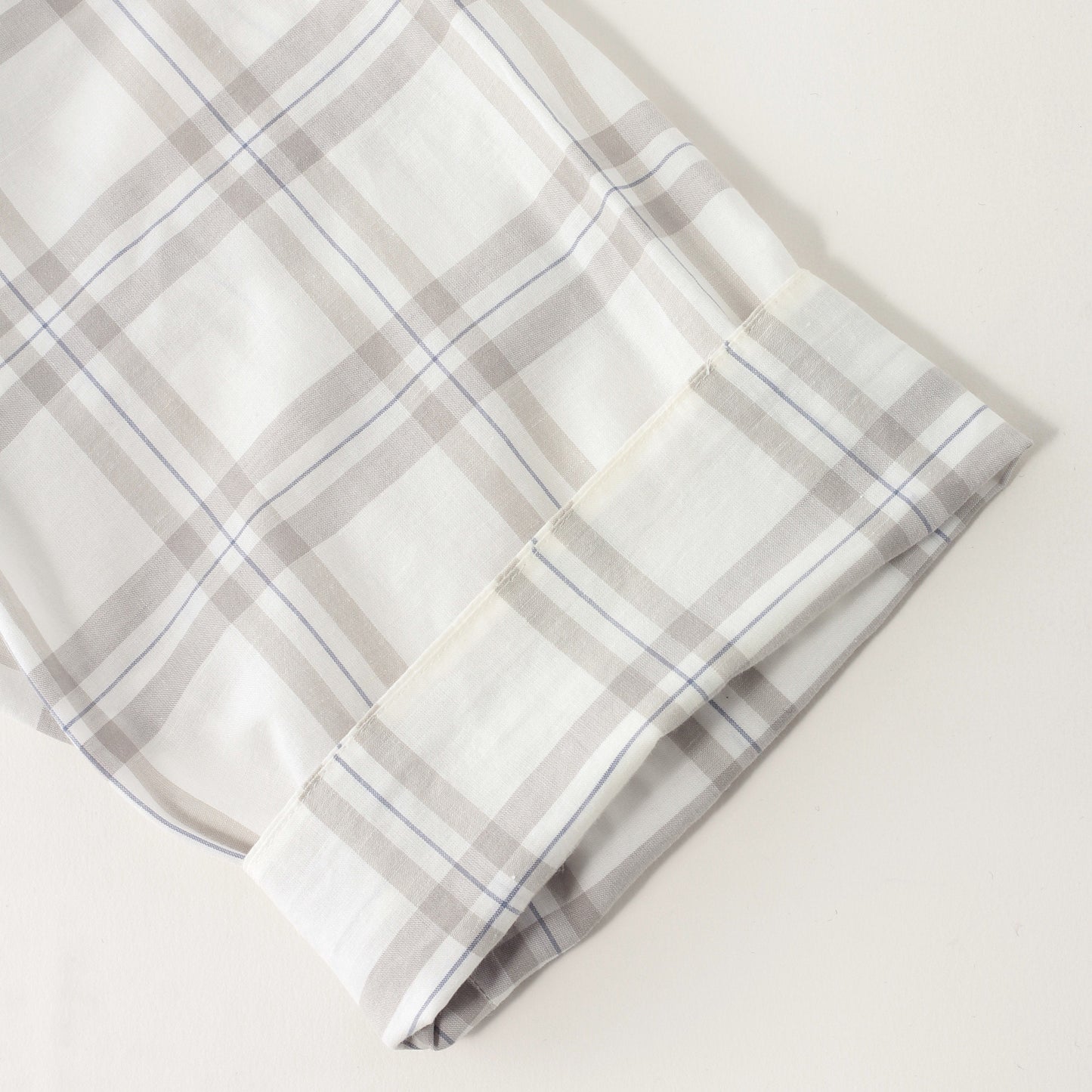 COTTON LINEN CHECK SHIRT