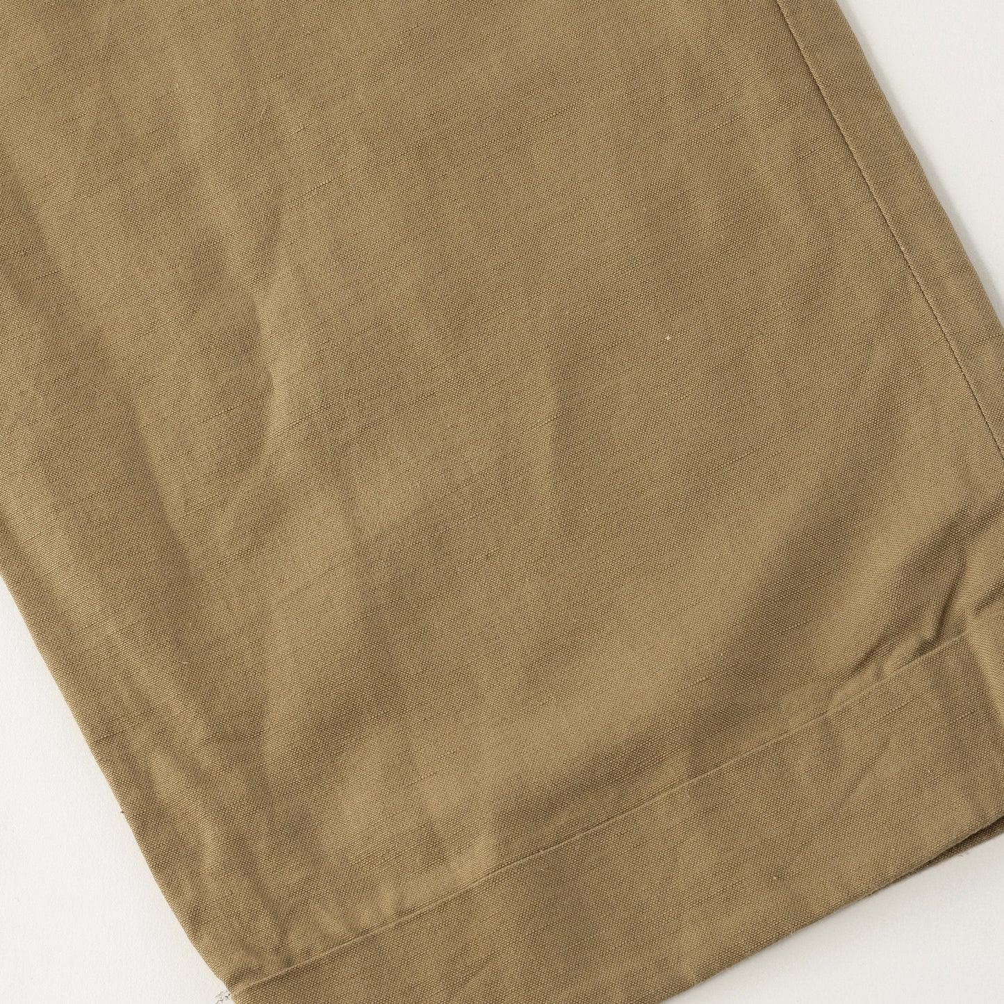 COTTON LINEN PLAIN WEAVE TROUSERS