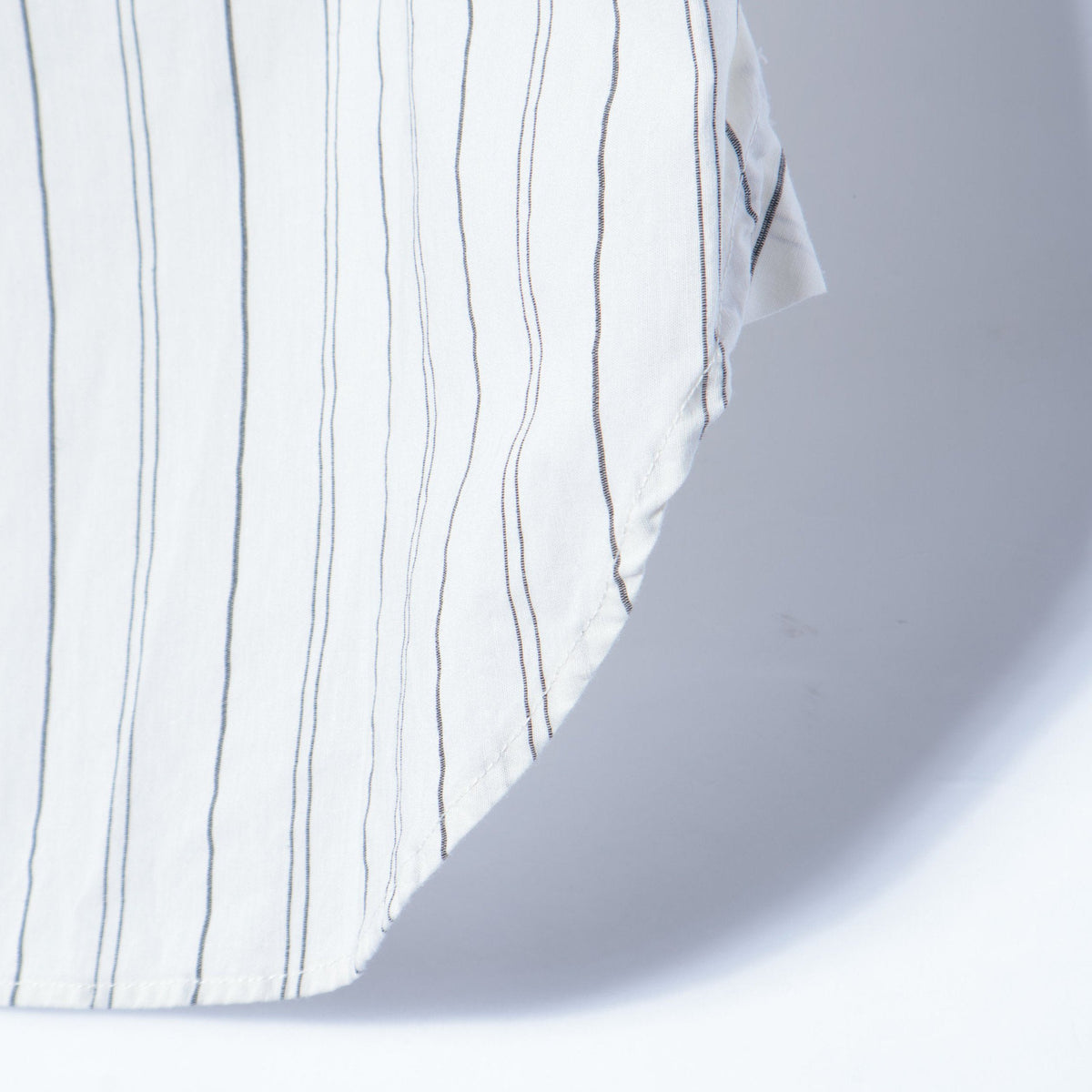 GRAPHIC STRIPE COTTON RAMIE SHIRT