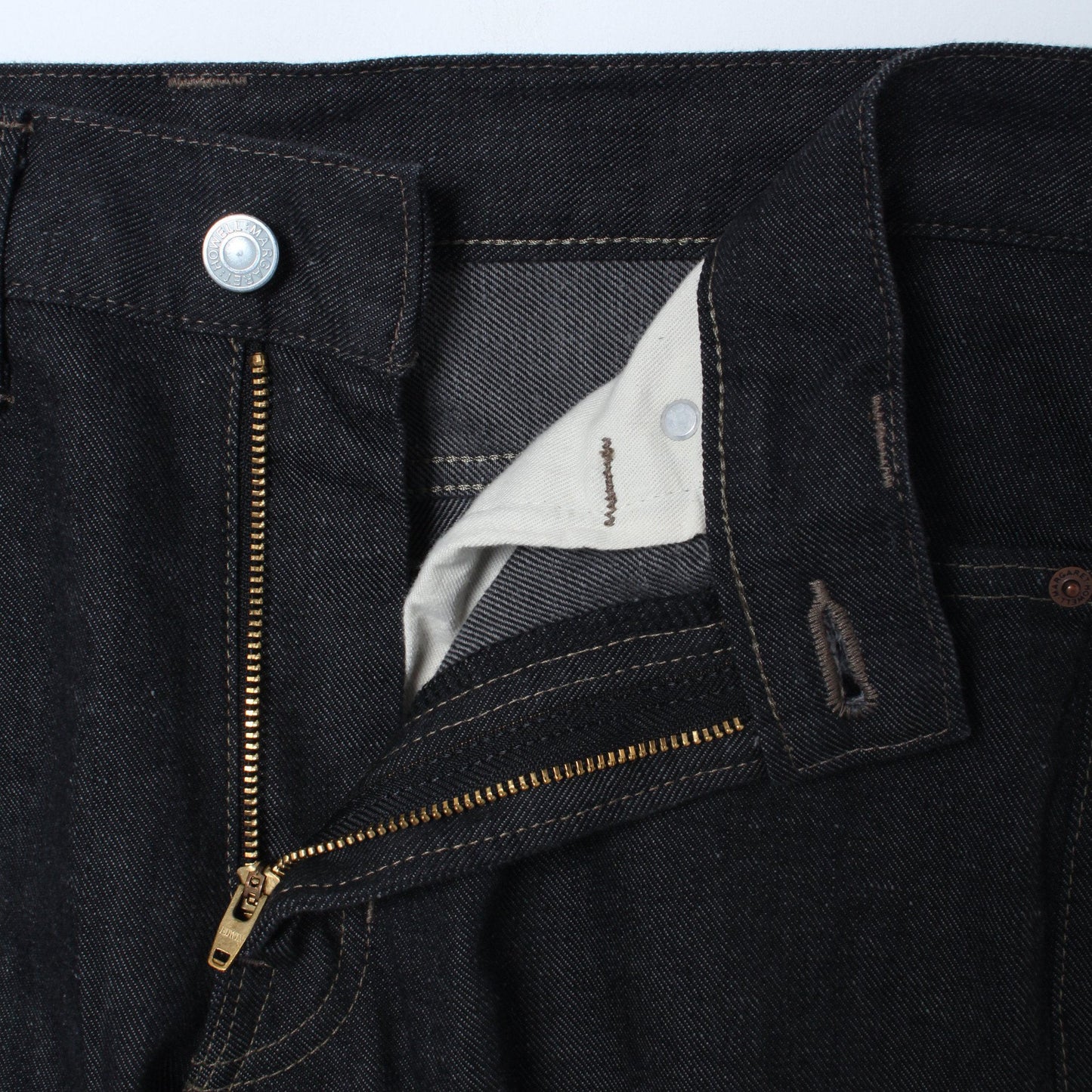 BLACK DENIM TROUSERS