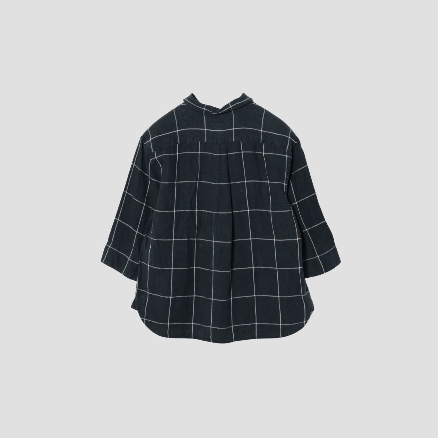 OVERSIZE CHECK LINEN SHIRT