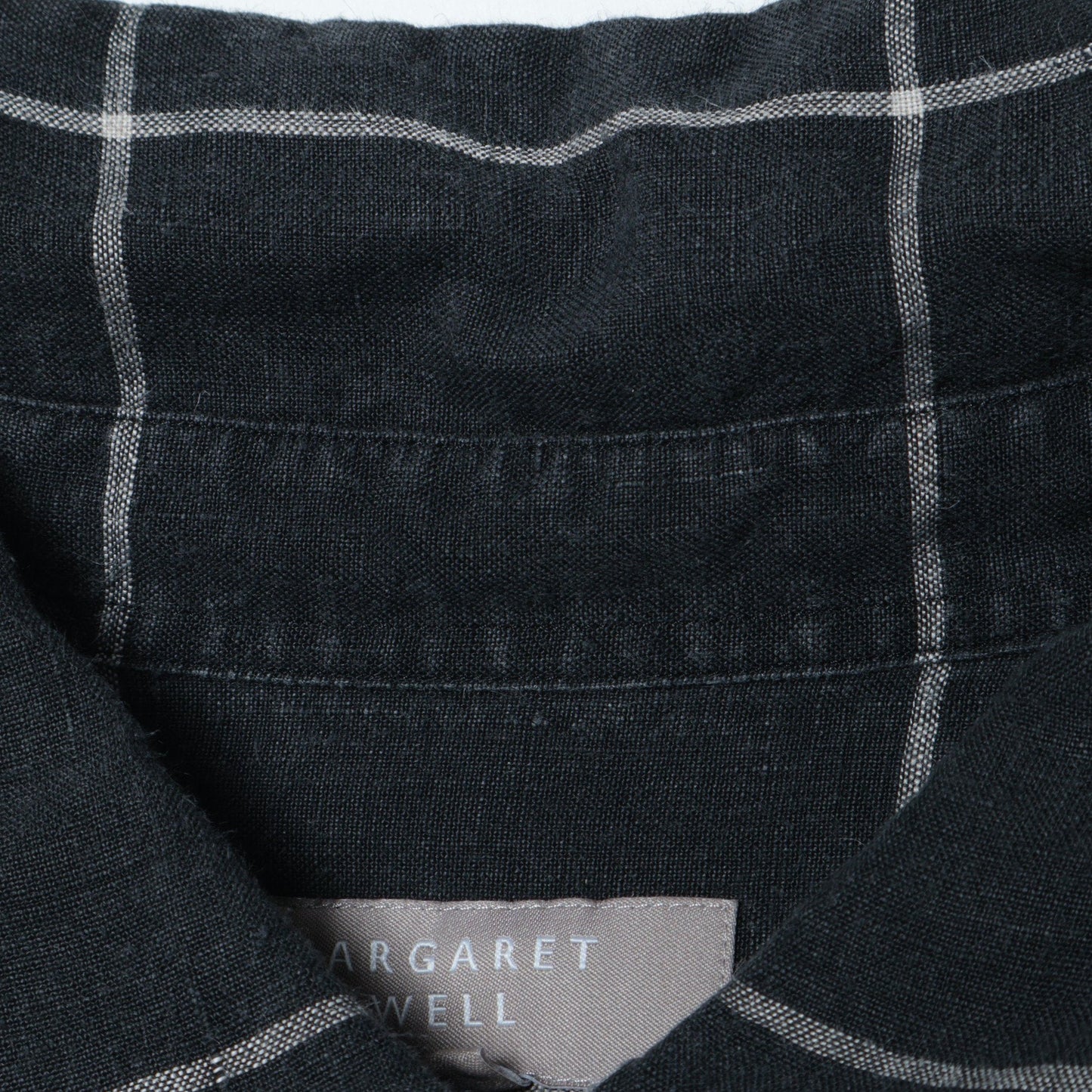 OVERSIZE CHECK LINEN SHIRT