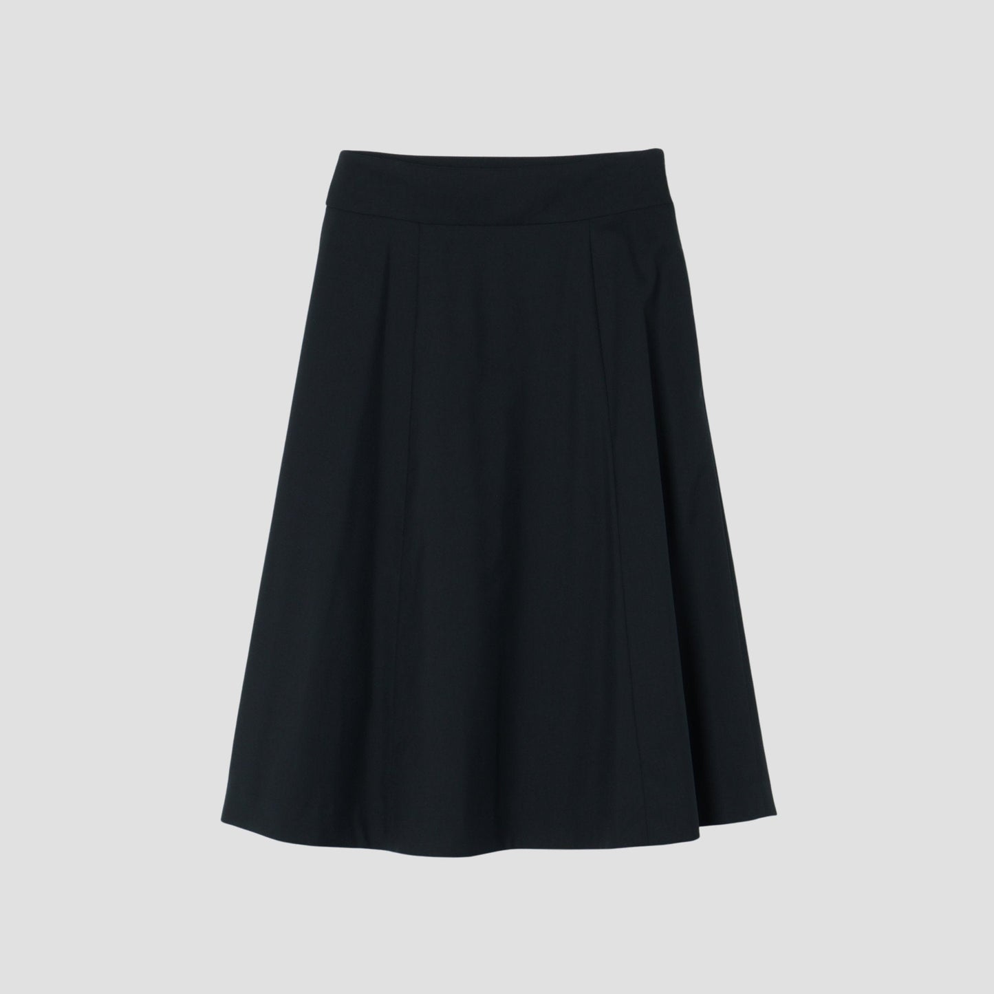 FINE WOOL POPLIN SKIRT