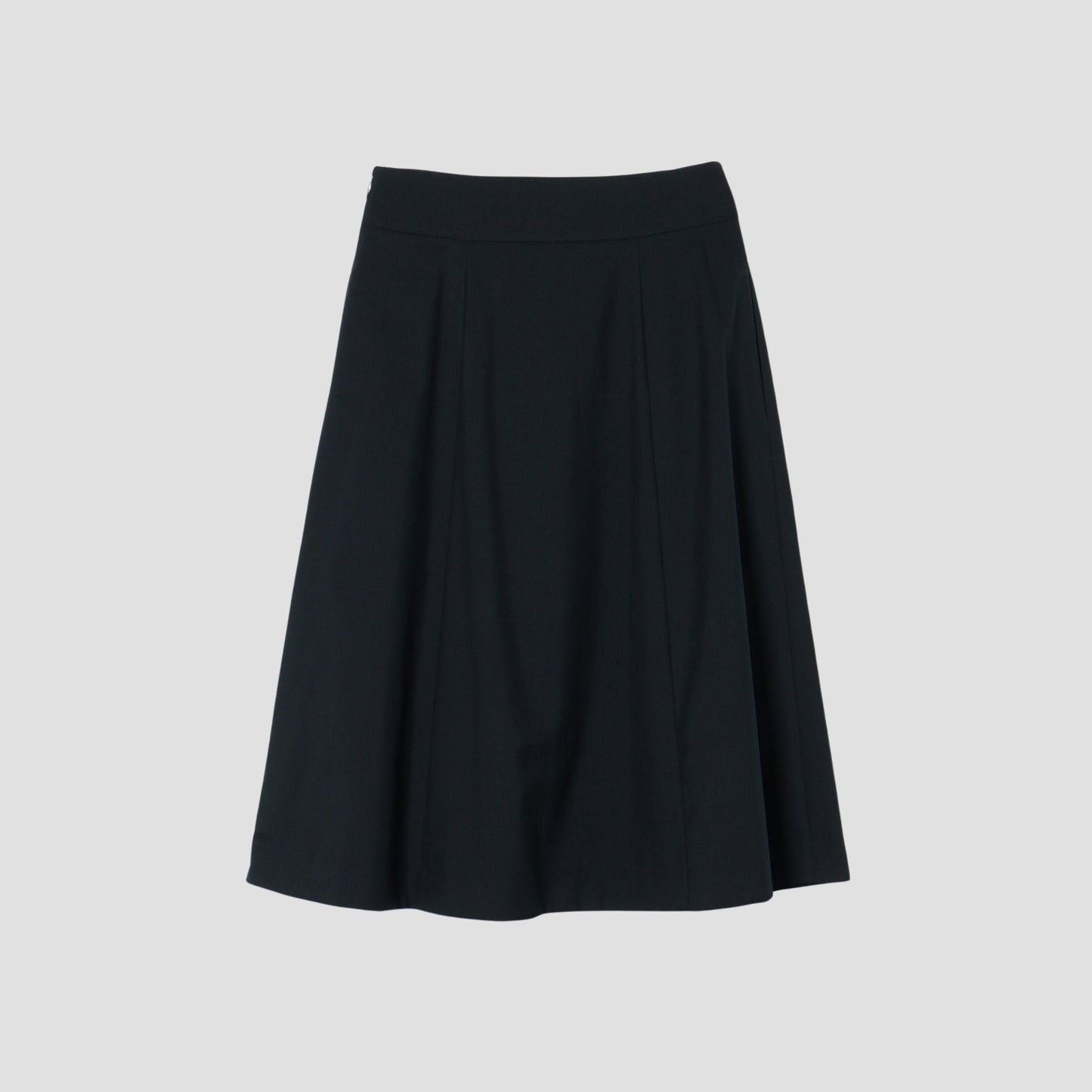 FINE WOOL POPLIN SKIRT