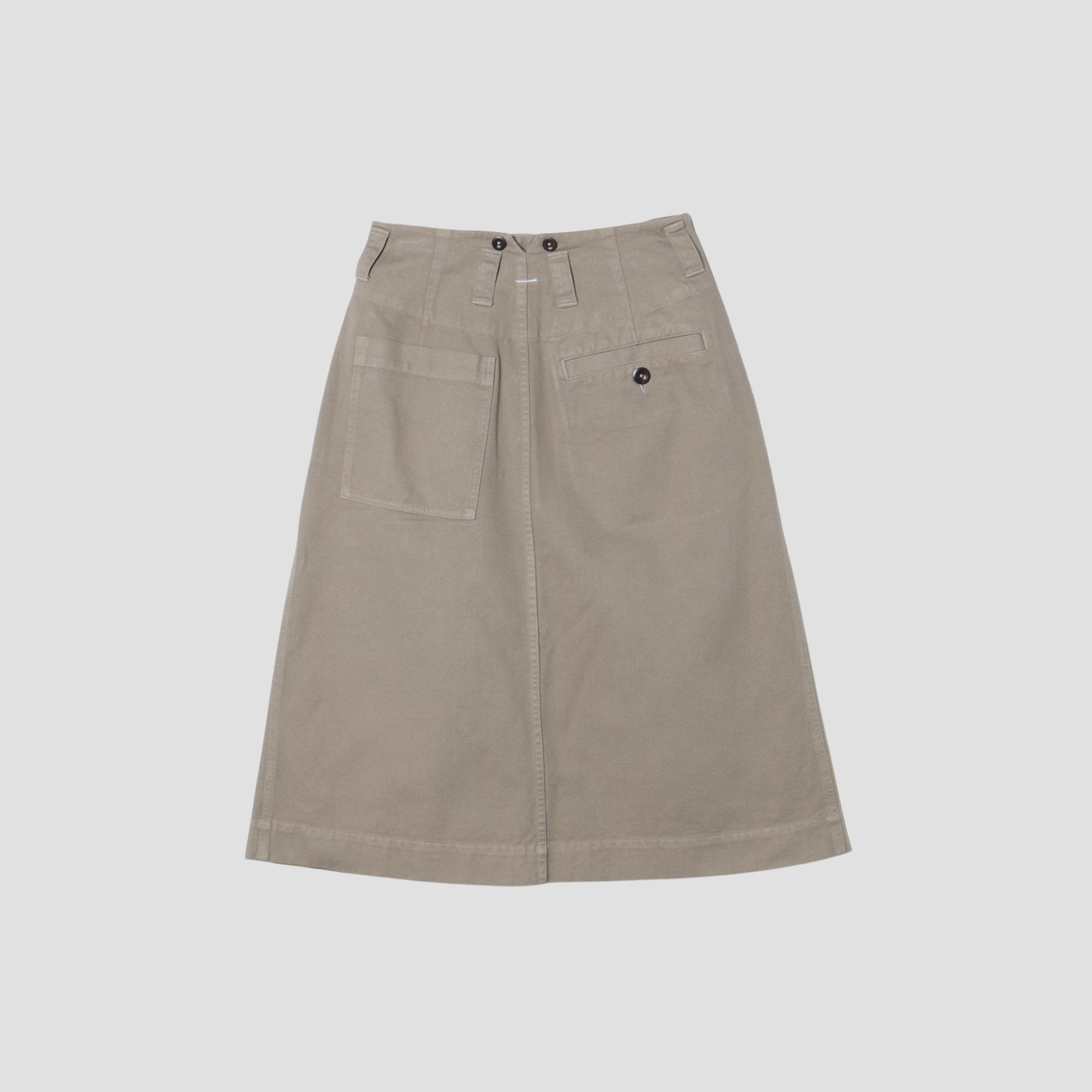 SOFT TWISTED YARN COTTON SKIRT