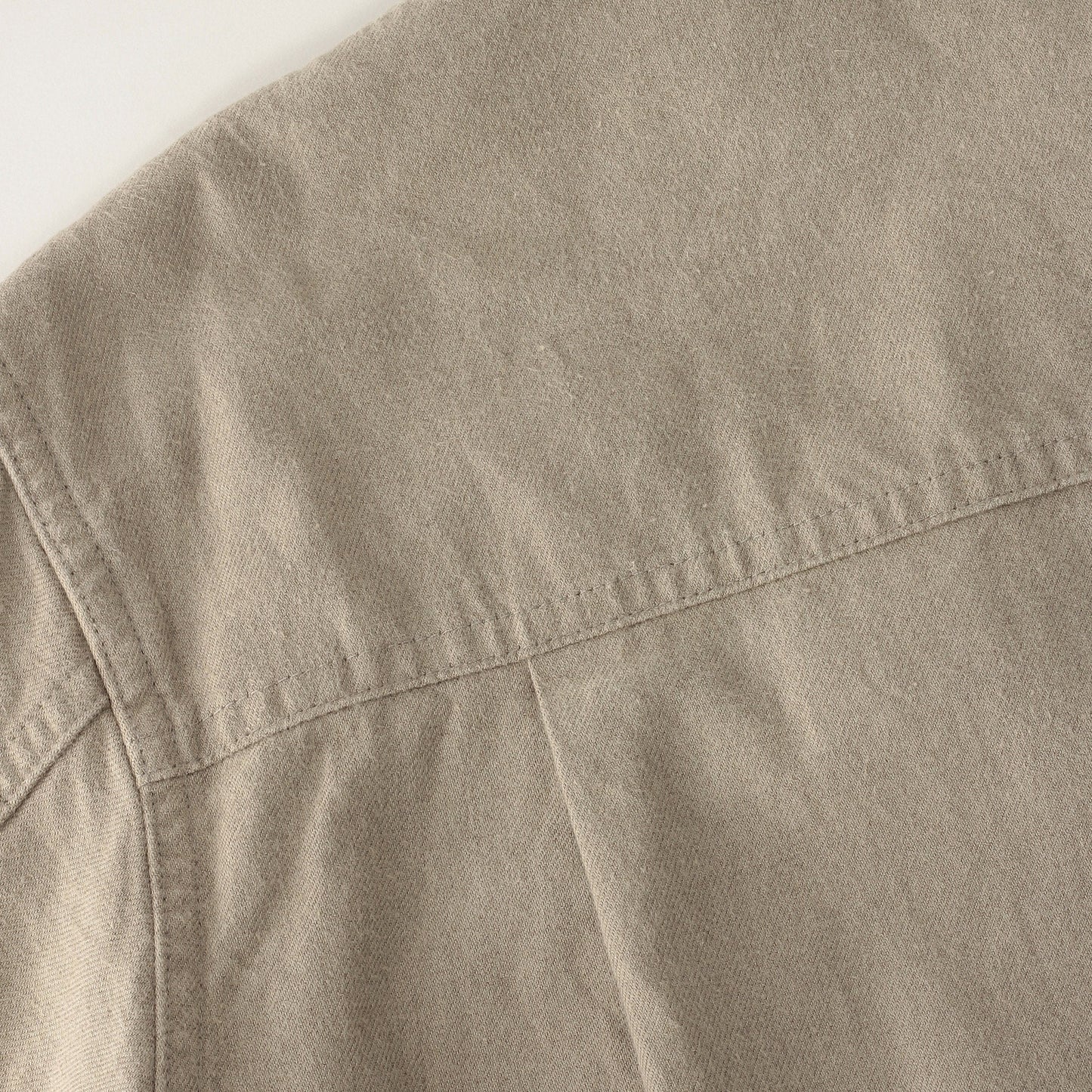 WORN COTTON WOOL TWILL DRESS