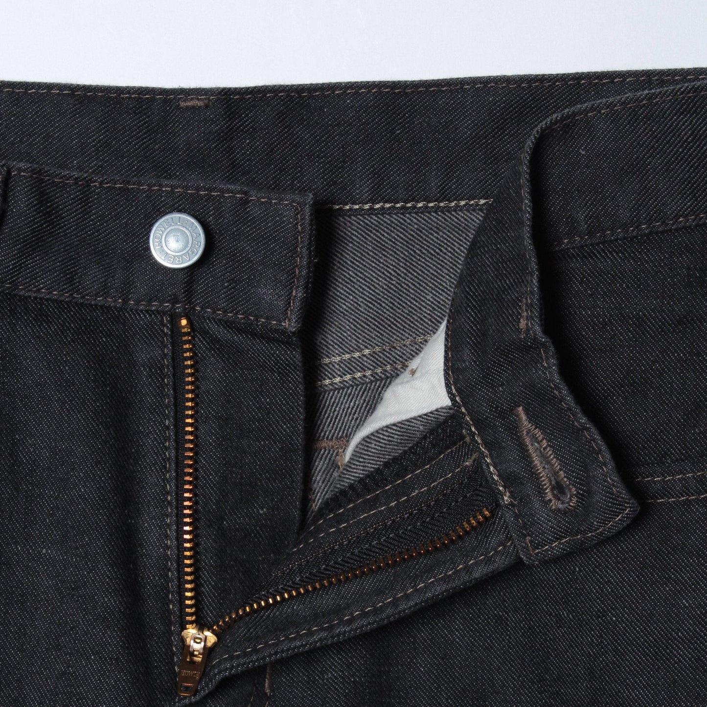BLACK DENIM TROUSERS