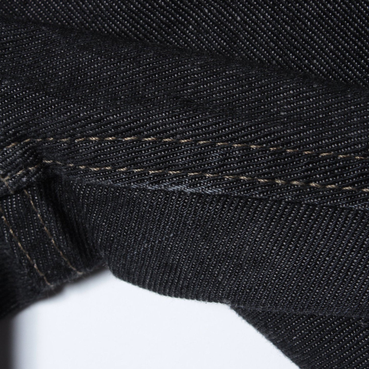 BLACK DENIM TROUSERS