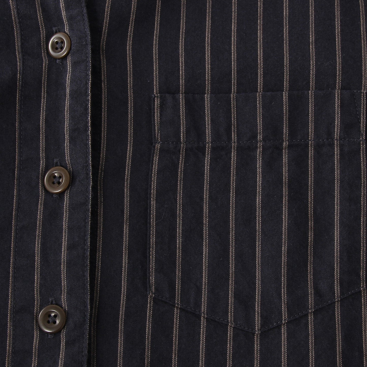 COTTON WOOL STRIPE SHIRT