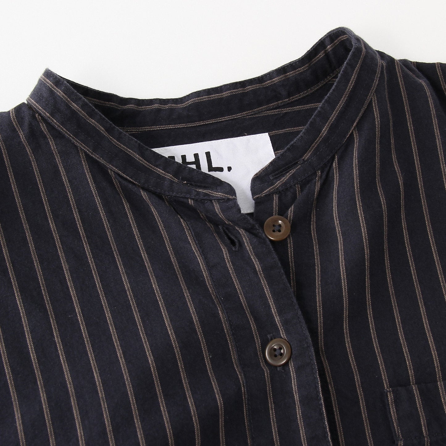 COTTON WOOL STRIPE SHIRT