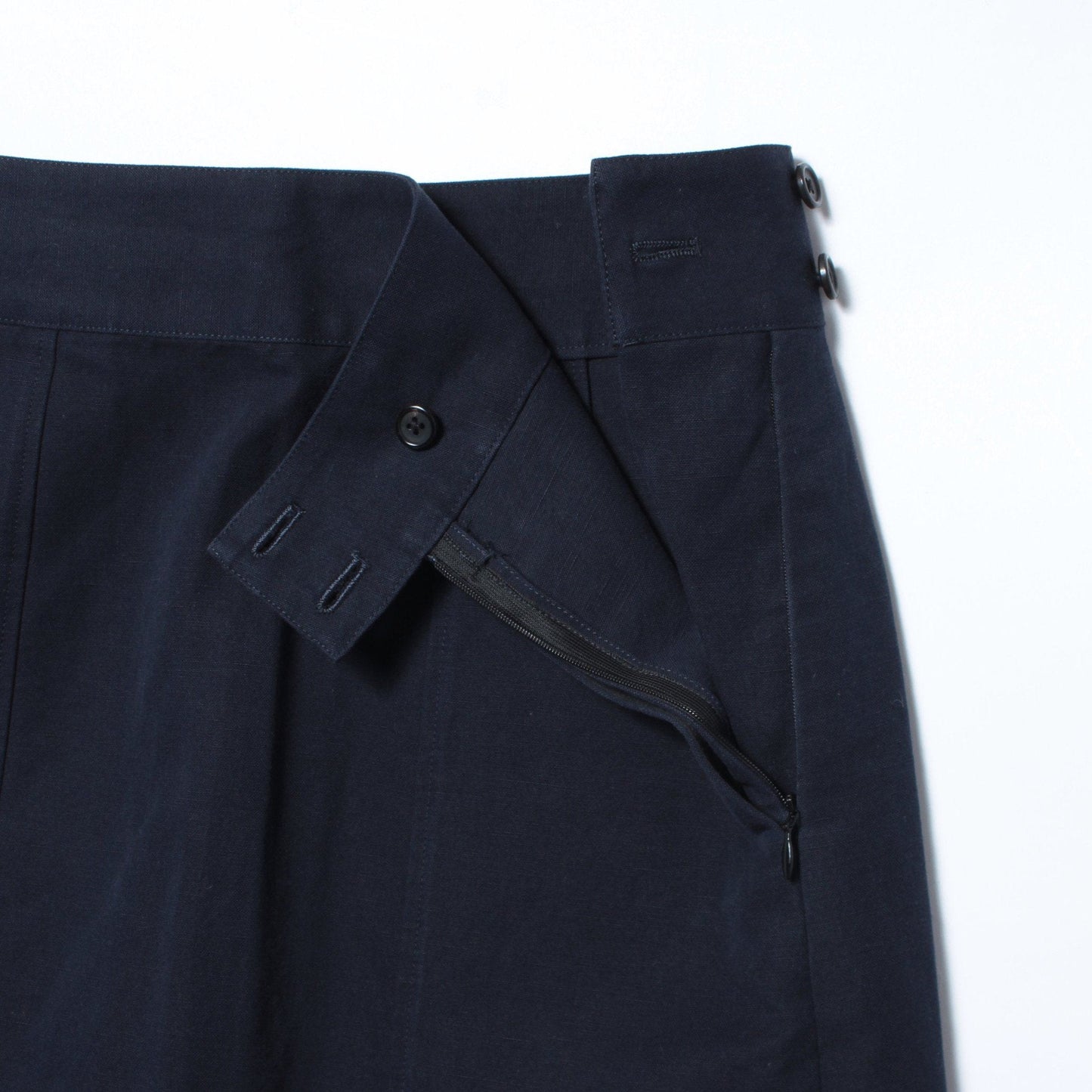 COTTON LINEN CANVAS SKIRT