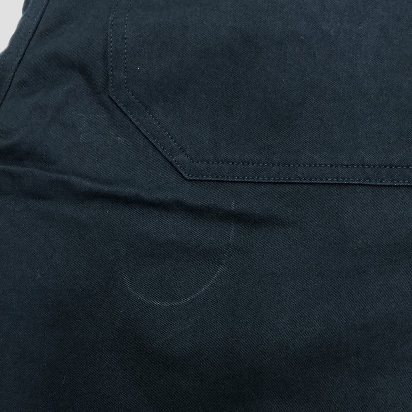 WASHED COMPACT COTTON TROUSERS