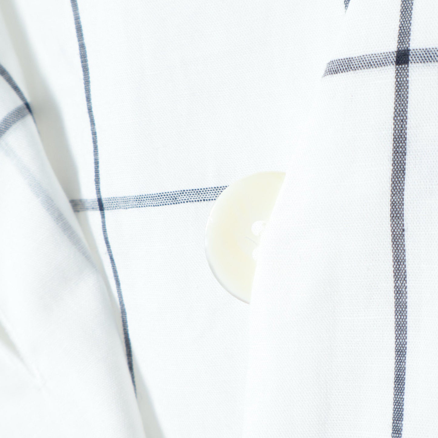 WINDOWPANE CHECK COTTON LINEN SHIRT