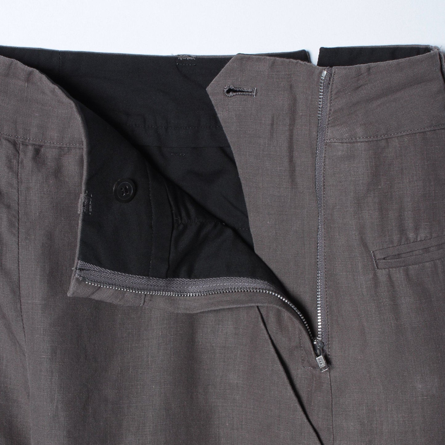 HIGH DENSE LINEN TROUSERS