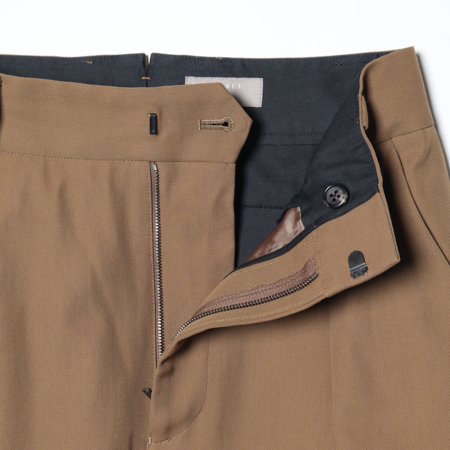 COTTON WOOL TWILL TROUSERS