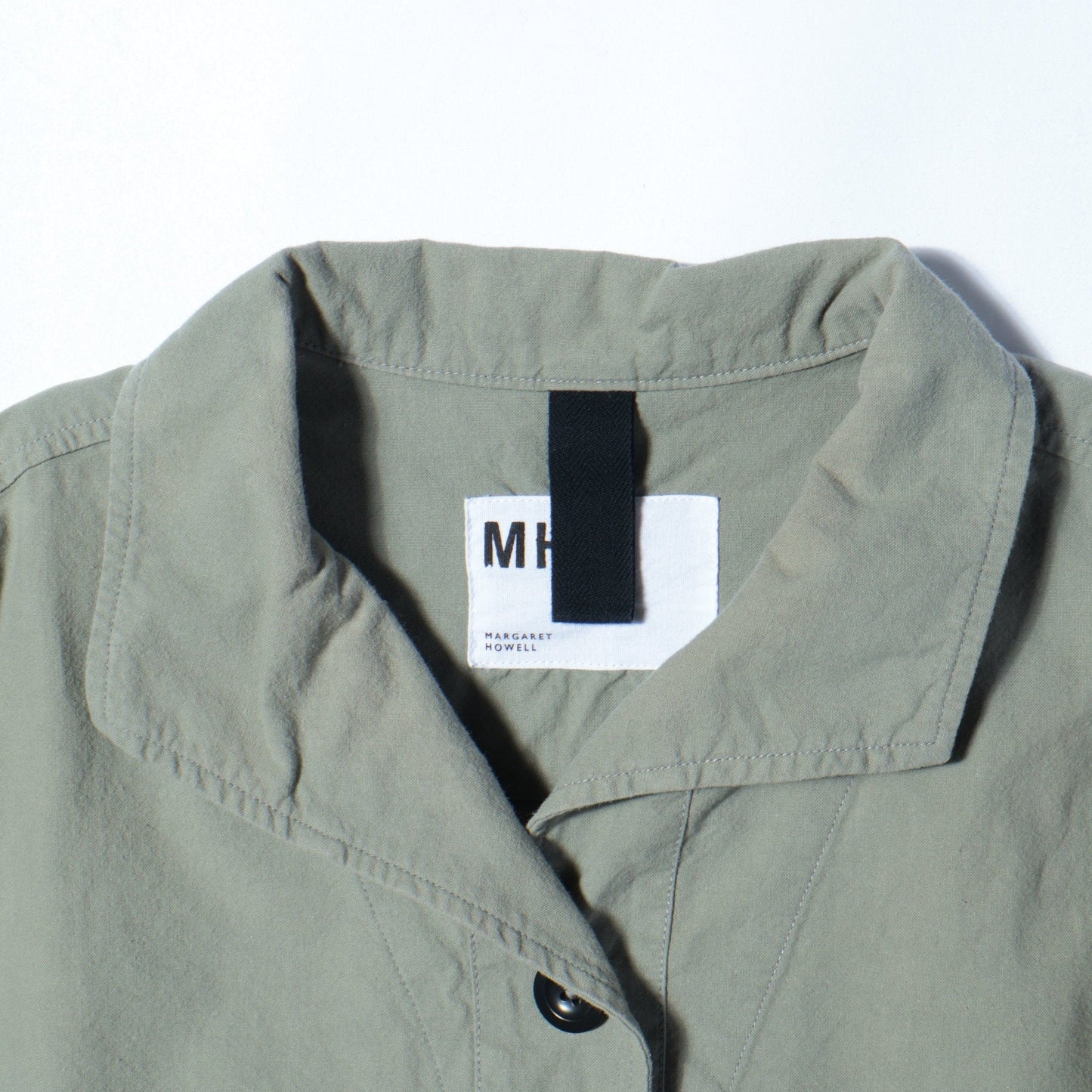 WORN COTTON PLAINWEAVE SHIRT
