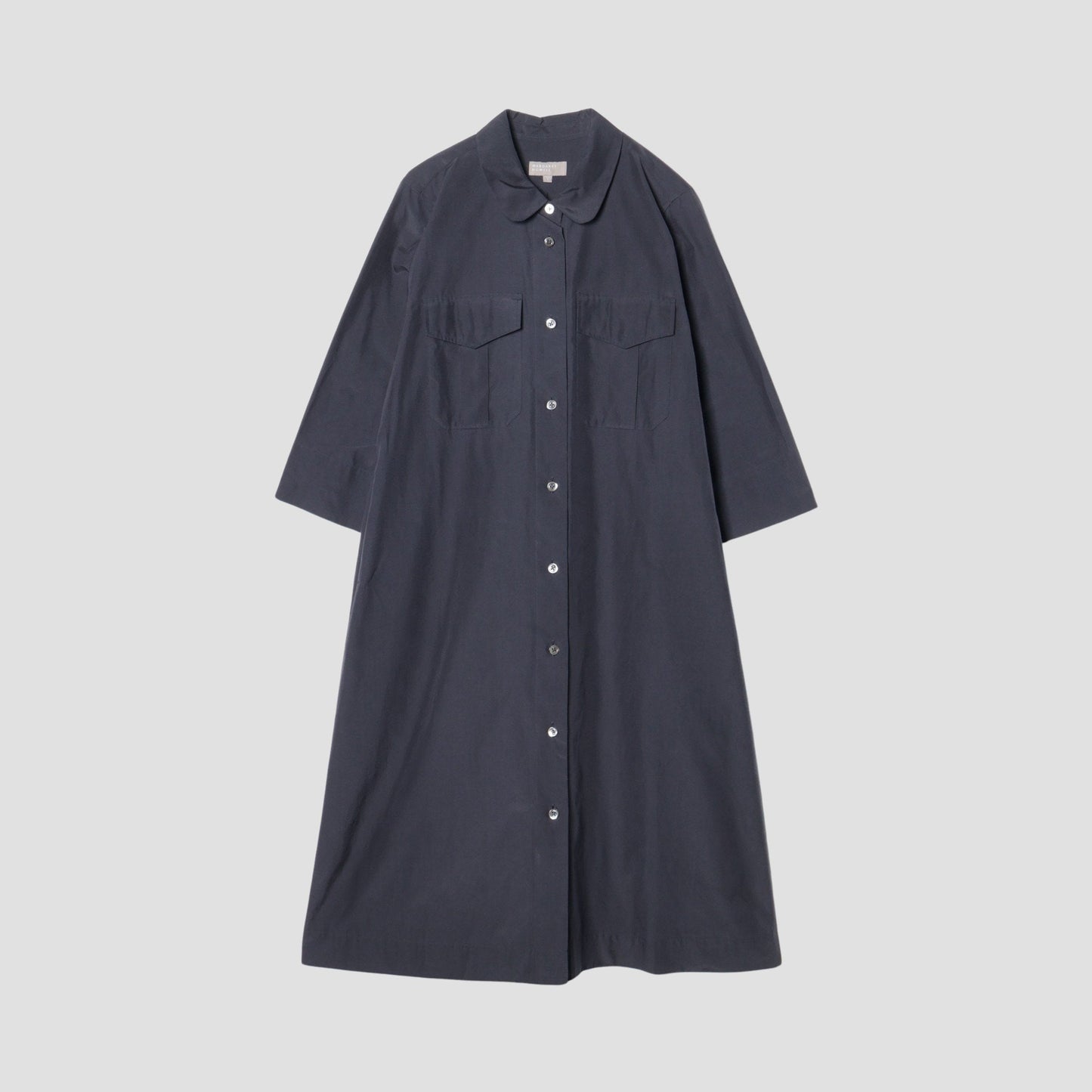 SILK COTTON POPLIN DRESS