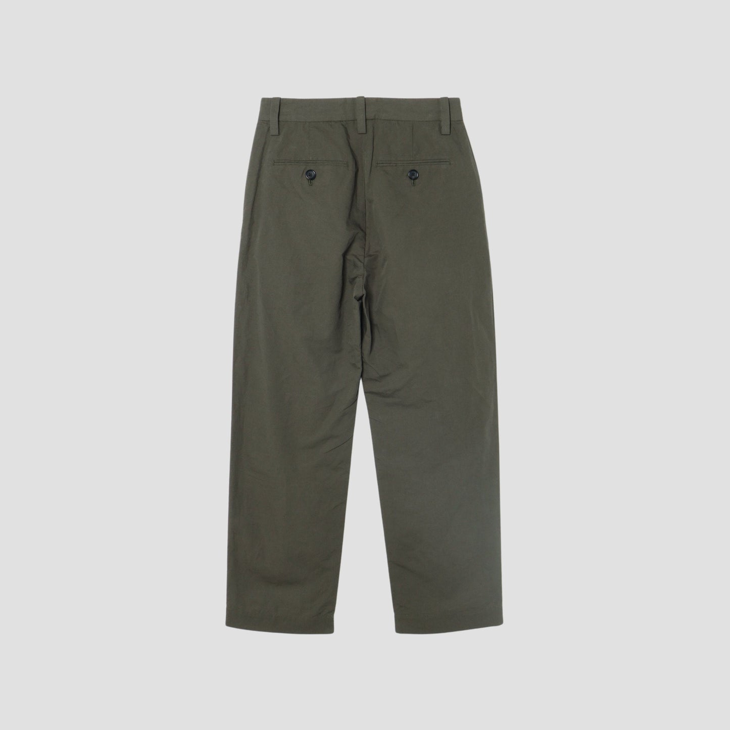 PLAIN WEAVE COTTON LINEN TROUSERS