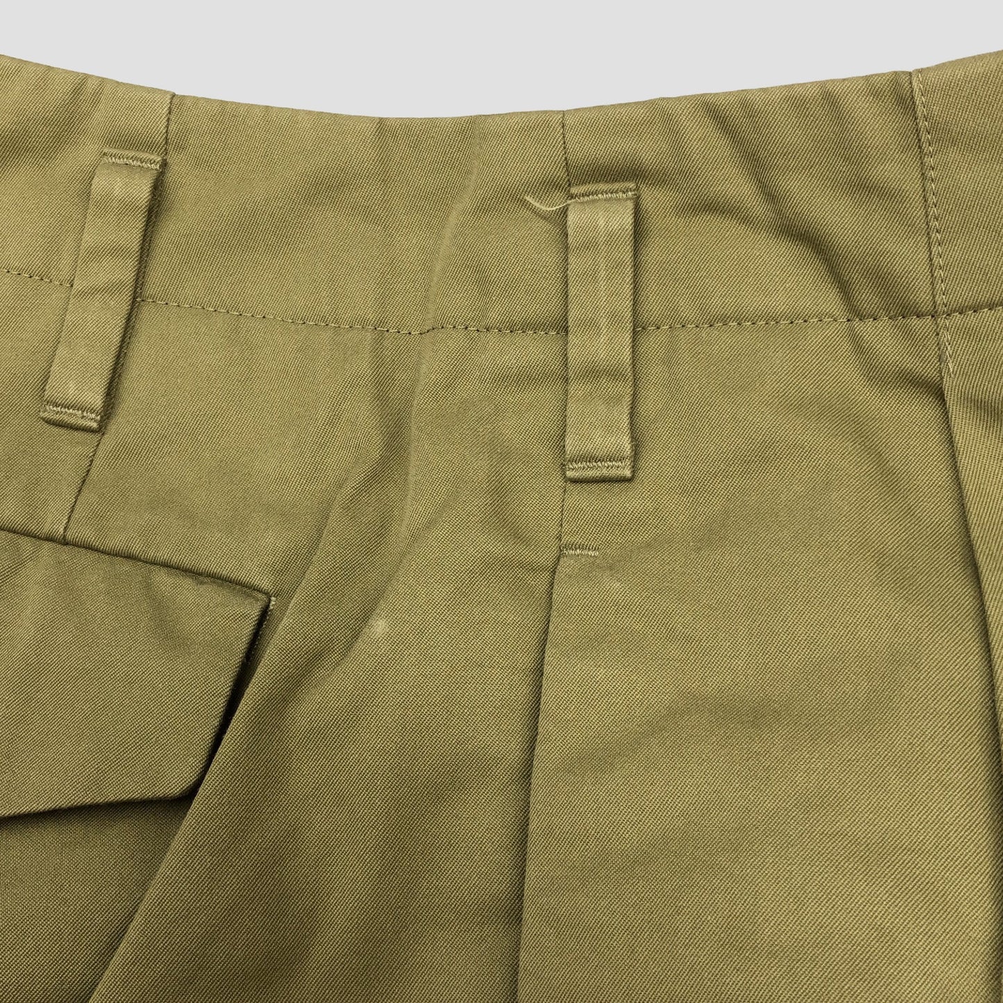 REFINED COTTON GABARDINE TROUSERS