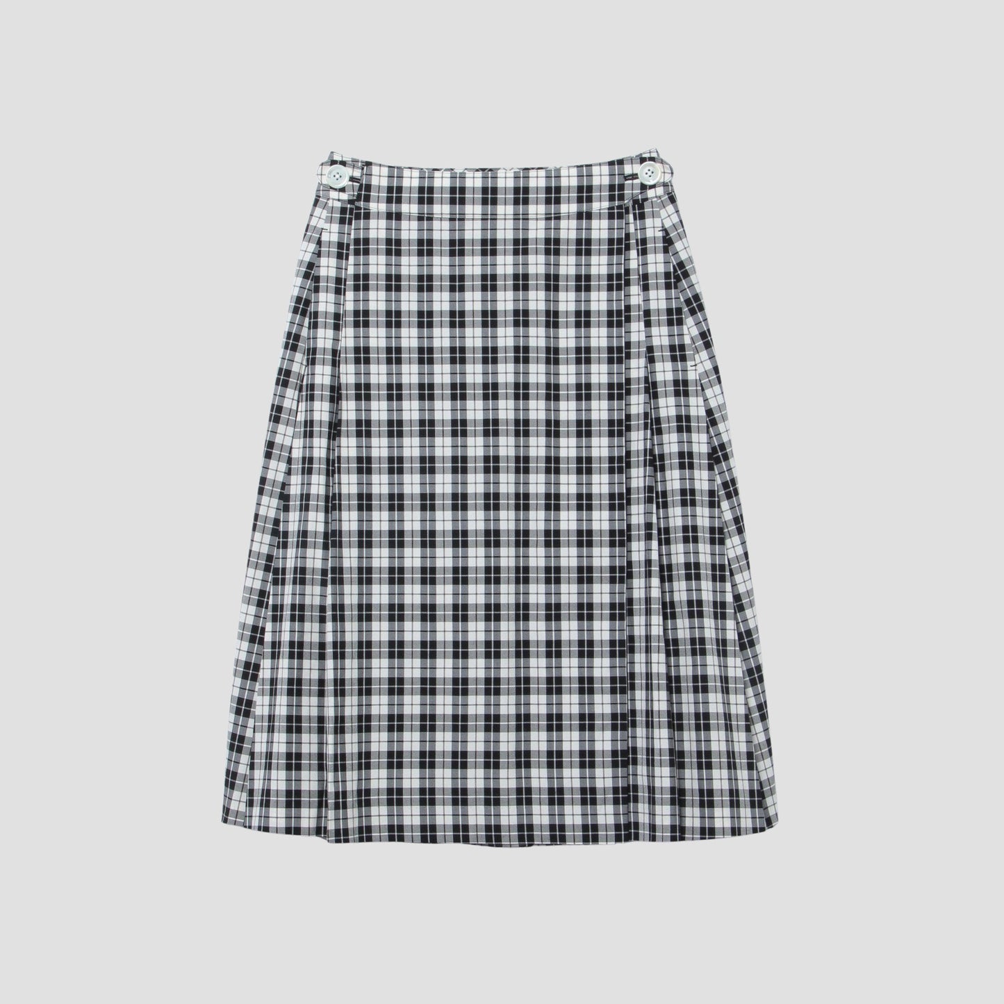 COTTON SILK CHECK SKIRT
