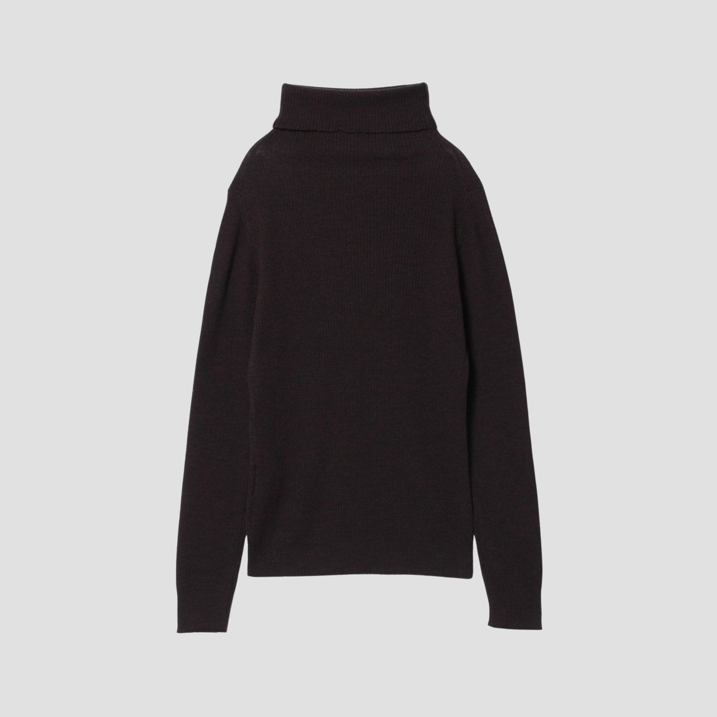 FINE RIB TURTLENECK KNIT