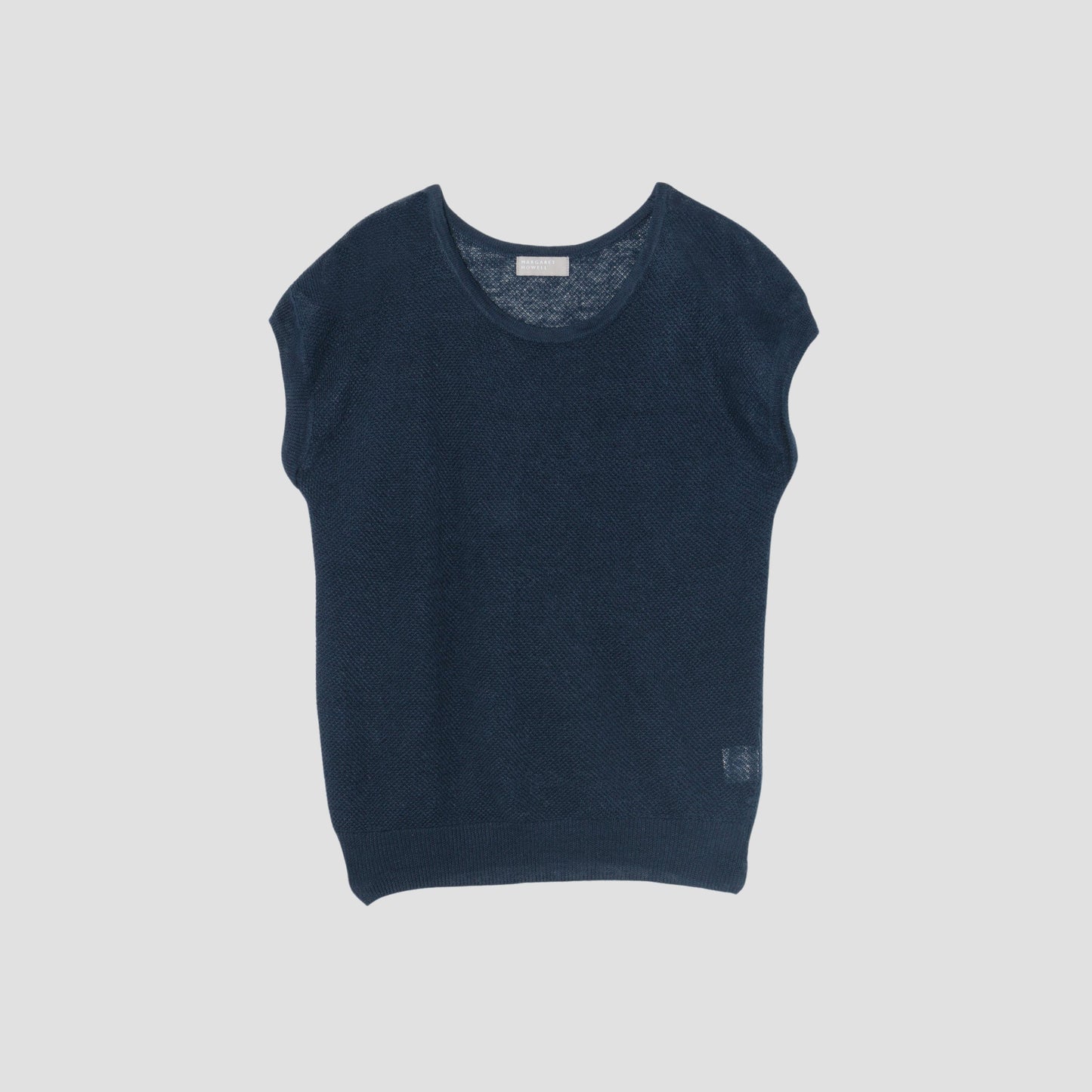 LINEN PIQUE VEST KNIT