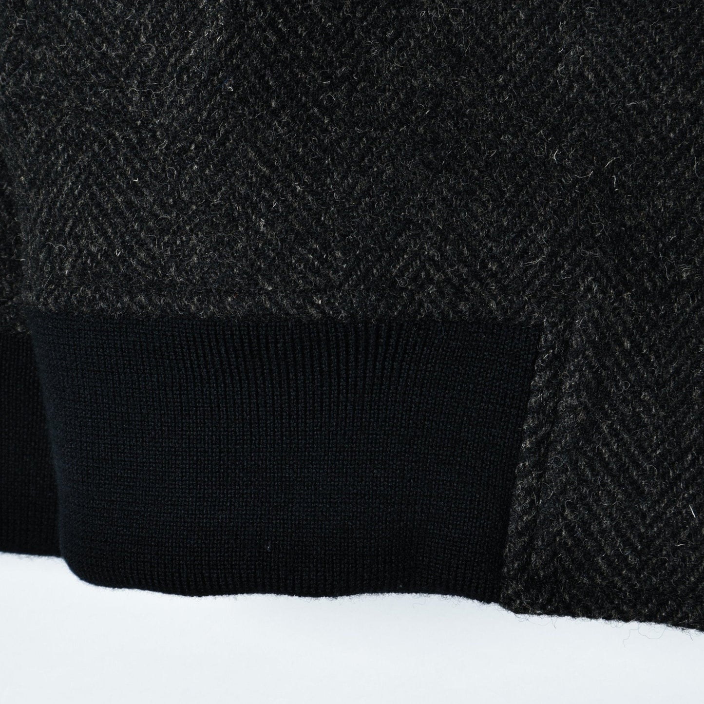 HERRINGBONE WOOL TWEED BLOUSON
