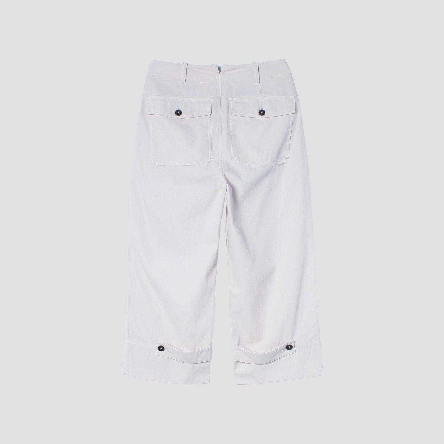 RAISED COTTON TWILL TROUSERS