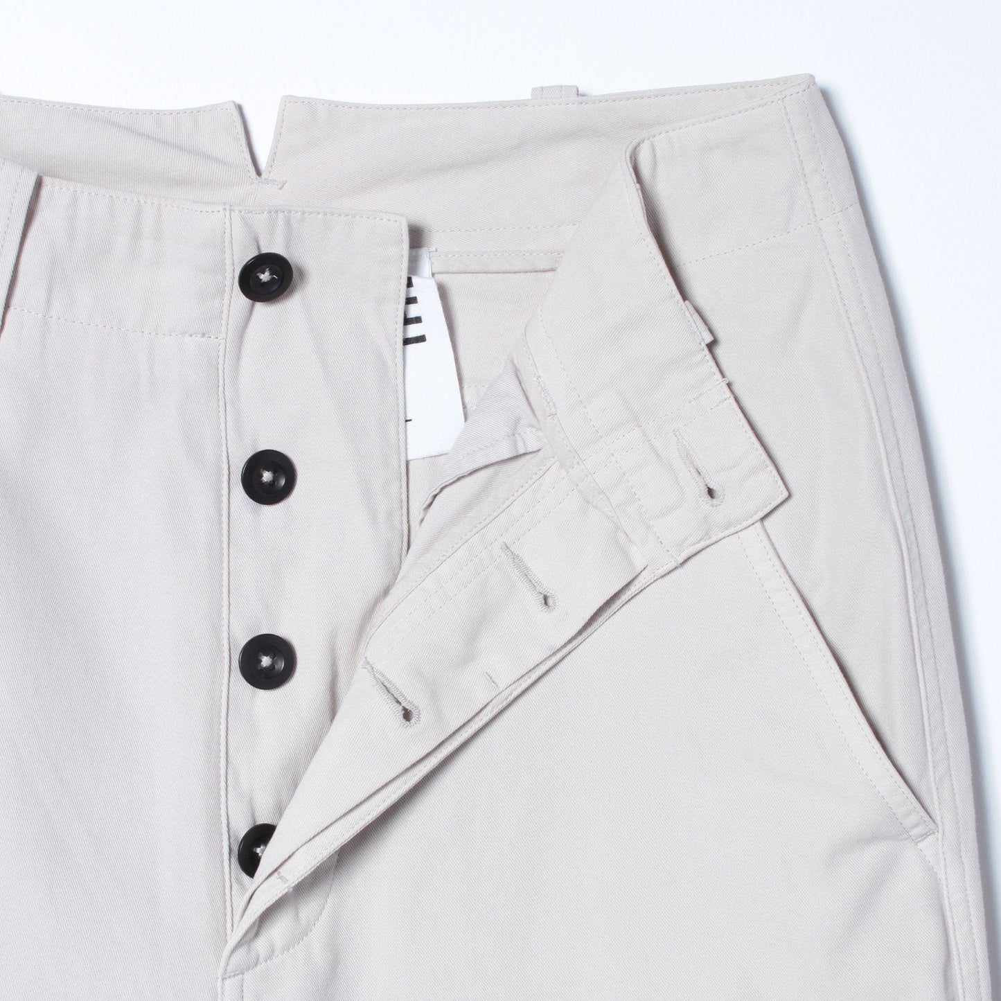 RAISED COTTON TWILL TROUSERS