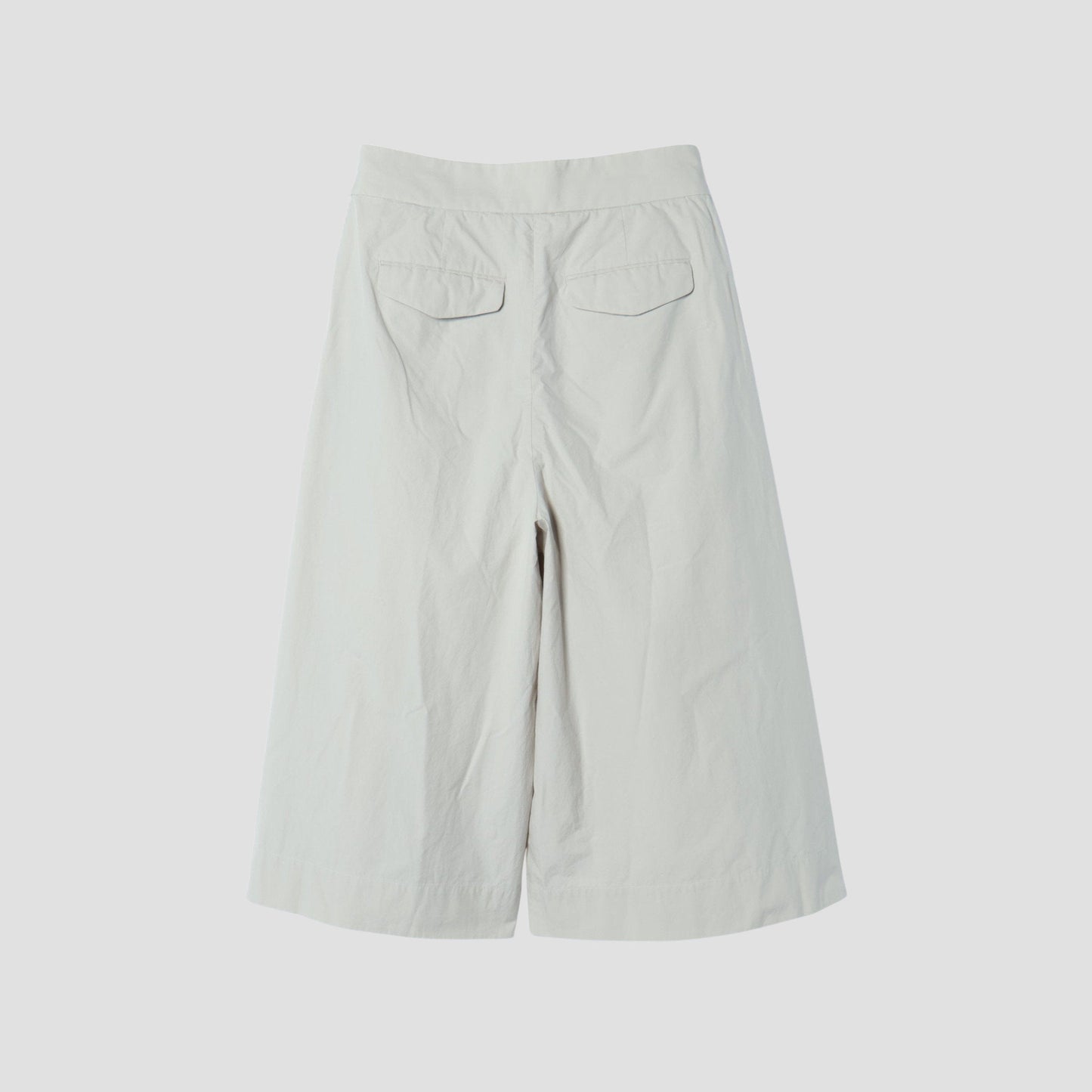 WASHED COTTON POPLIN TROUSERS