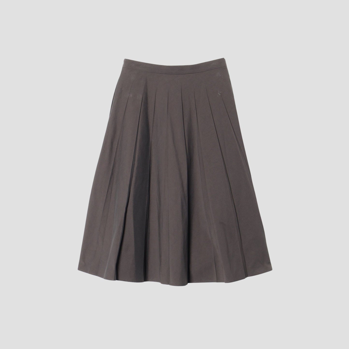 YARN DYE COTTON BLEND SKIRT