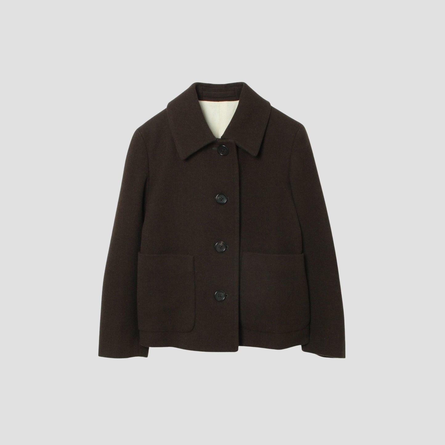 SHETLAND LINEN WOOL COAT