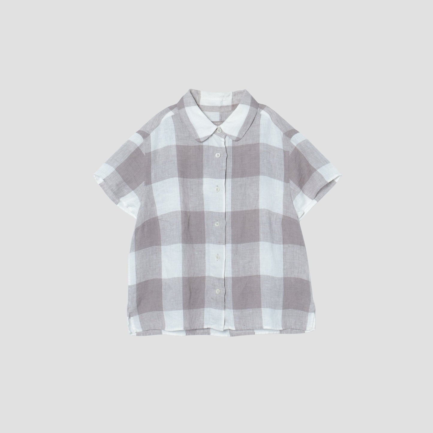 LARGE CHECK LINEN SHIRT