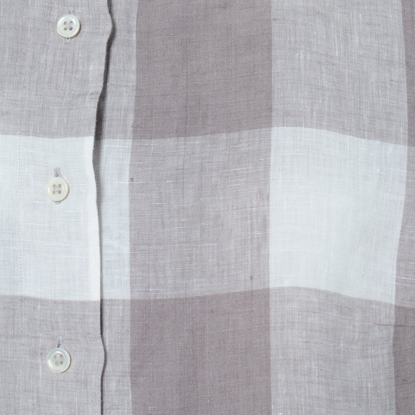 LARGE CHECK LINEN SHIRT