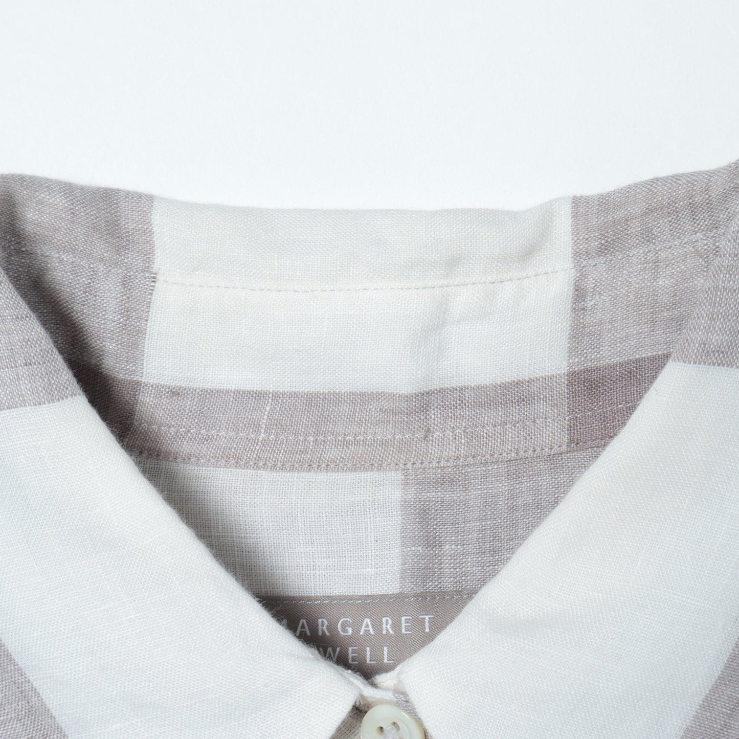 LARGE CHECK LINEN SHIRT
