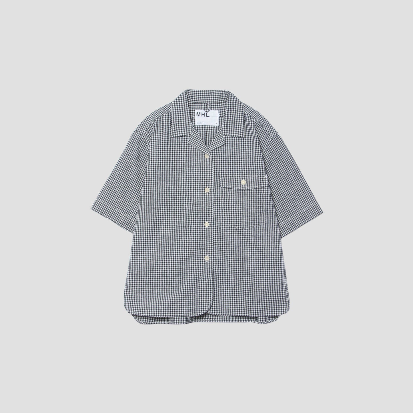 COTTON LINEN GINGHAM SHIRT