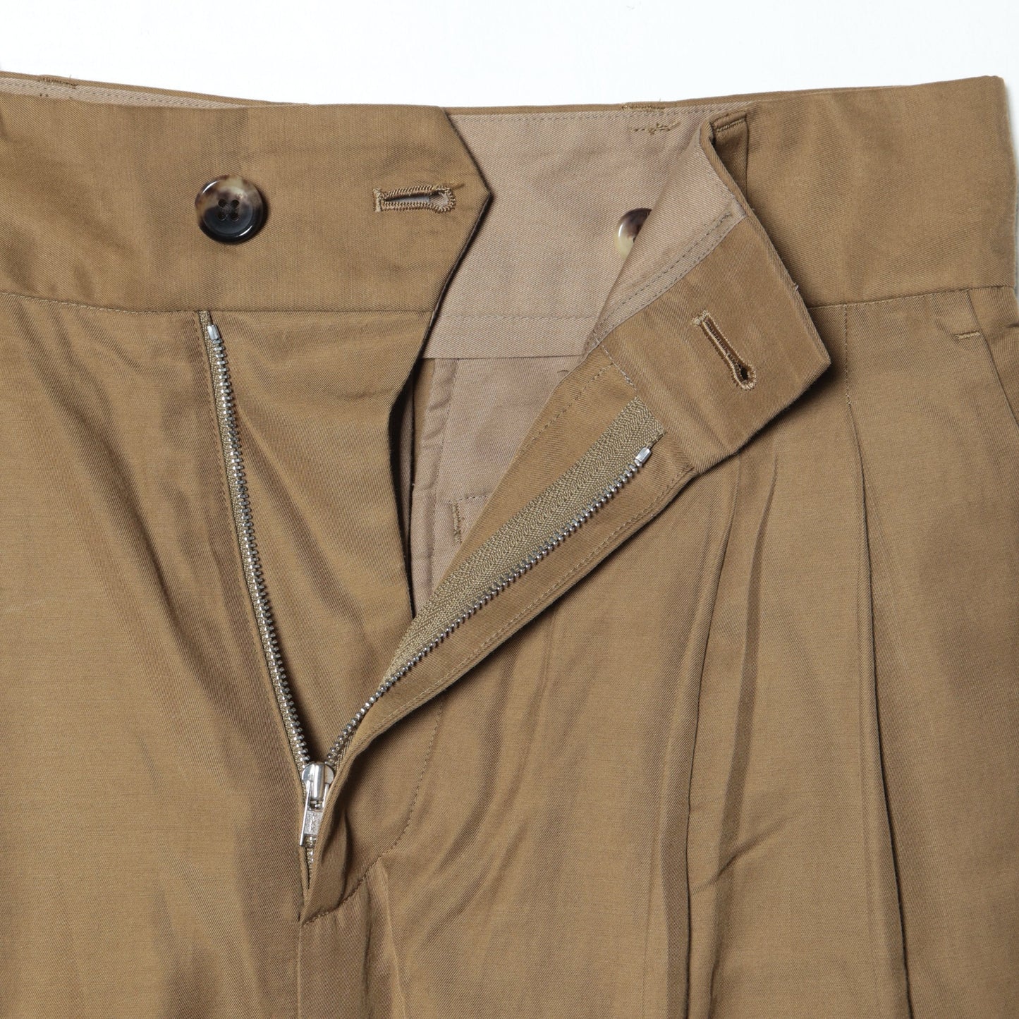 VISCOSE COTTON TWILL TROUSERS