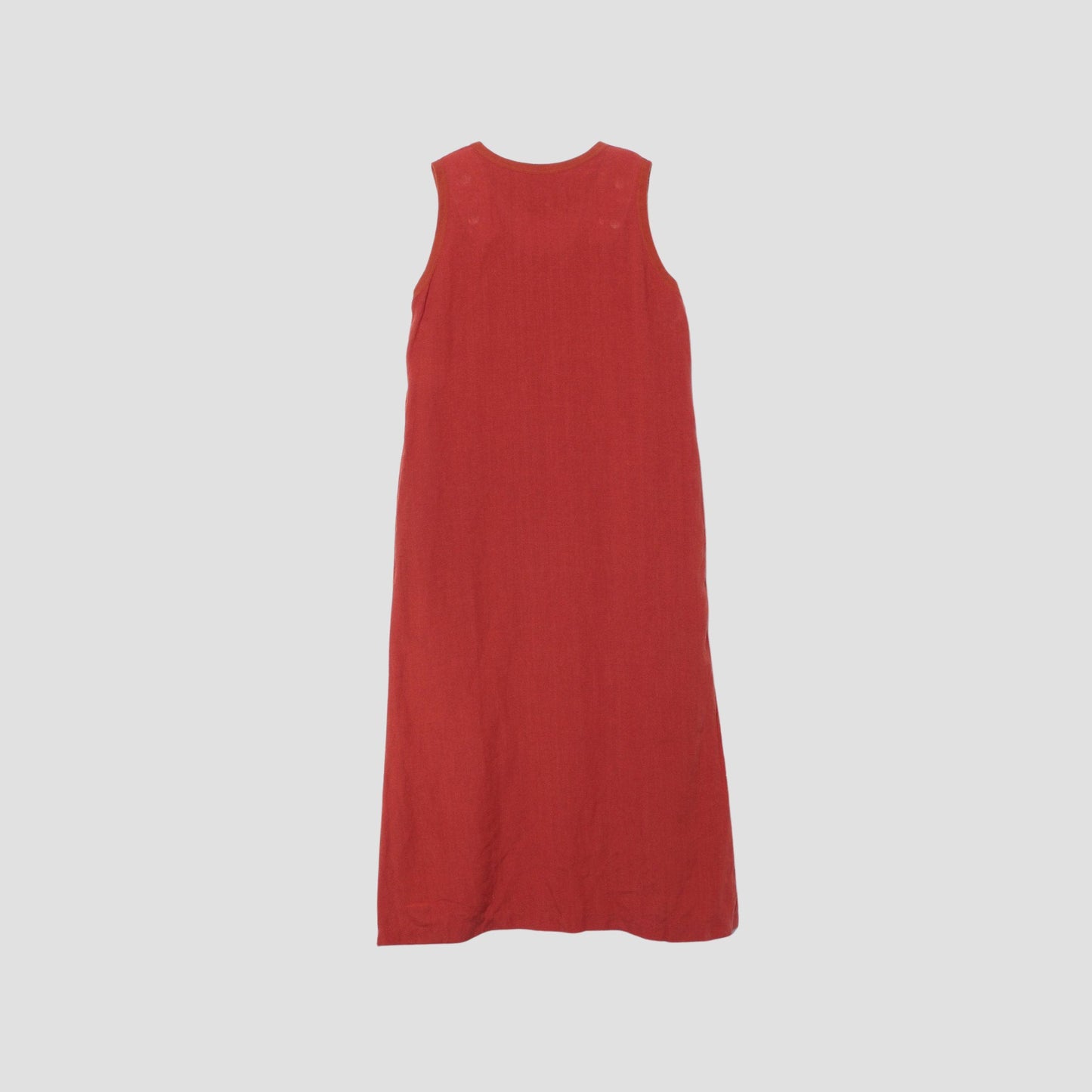 PLAIN WEAVE LINEN DRESS