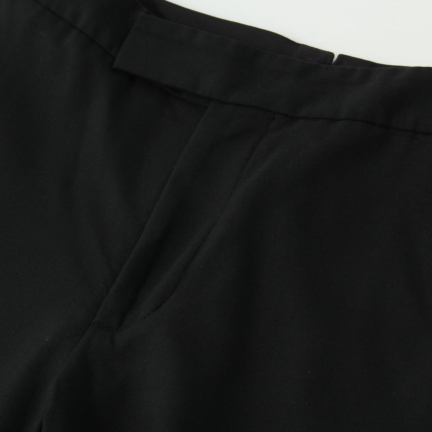FINE WOOL POPLIN TROUSERS