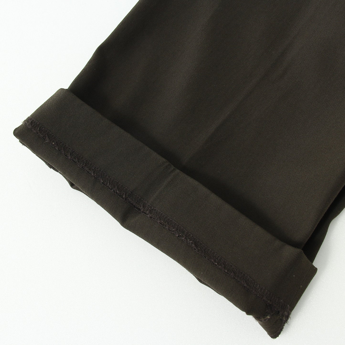 COMPACT COTTON WOOL TROUSERS