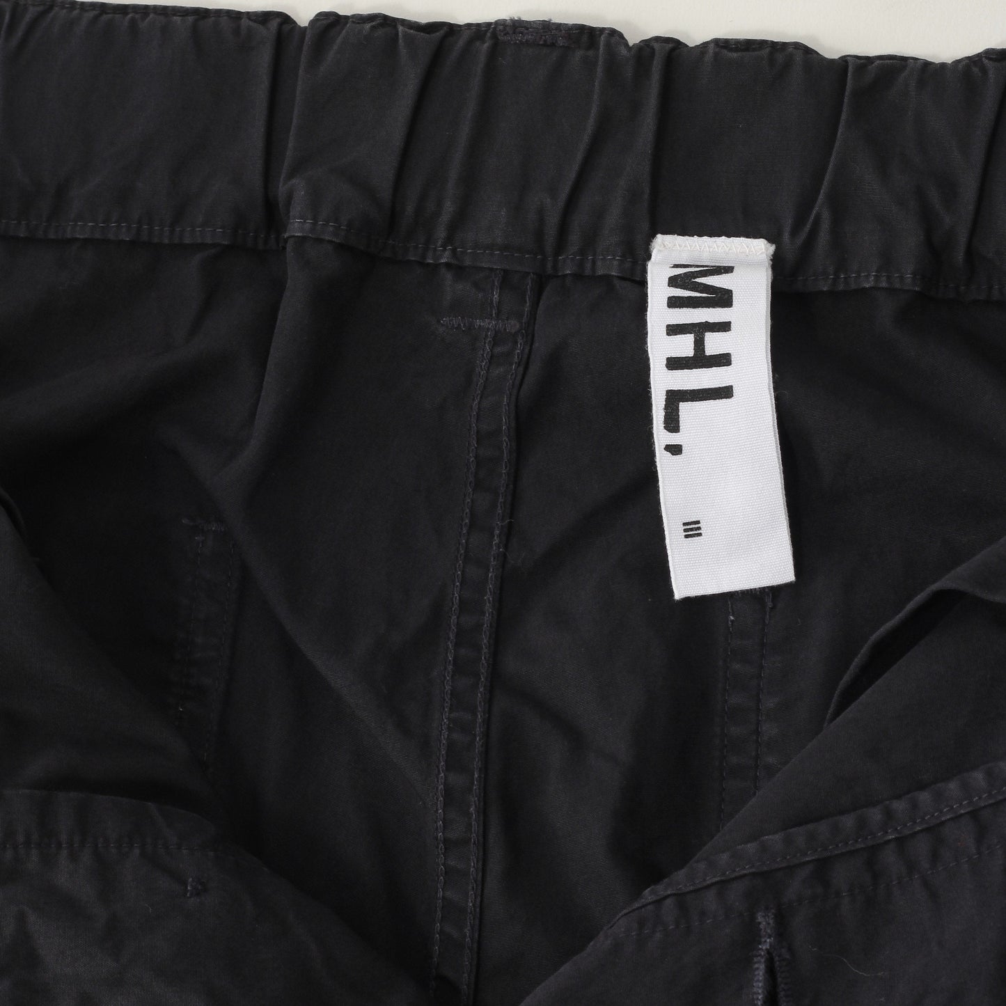 FINE COMPACT COTTON POPLIN TROUSERS