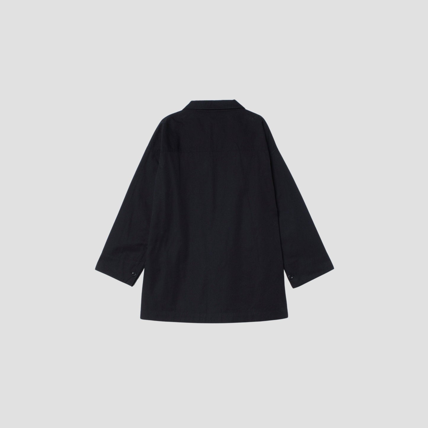 BLACK WARP COTTON DENIM SHIRT