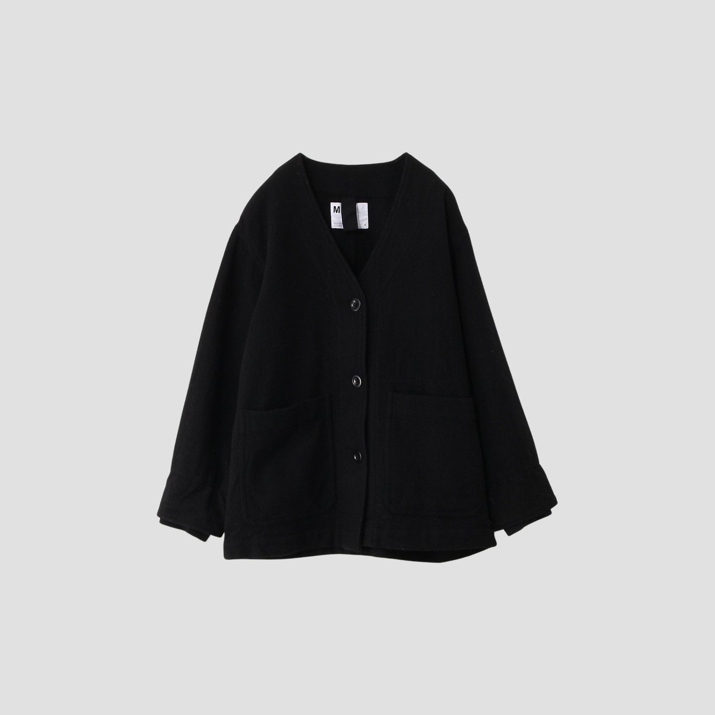FELTED WOOL TWILL BLOUSON