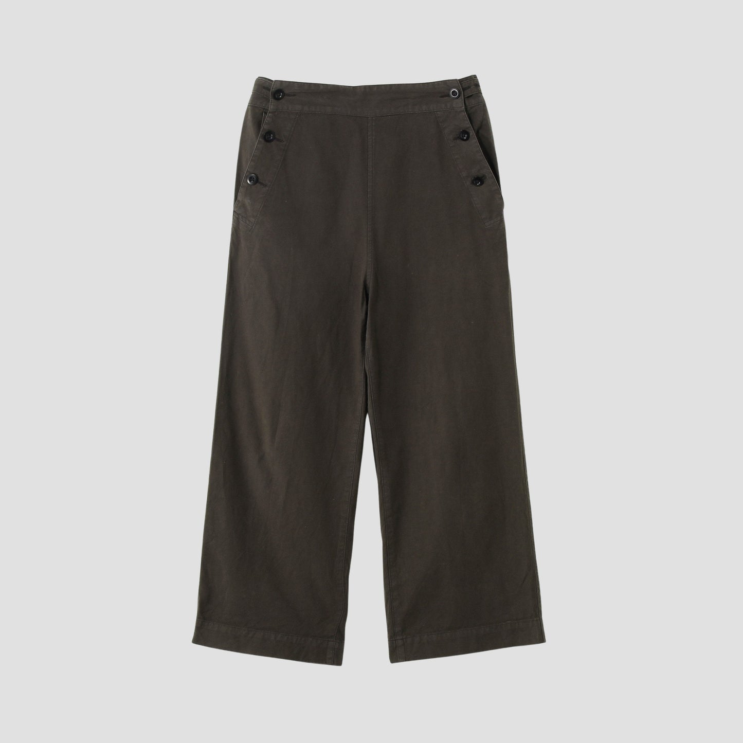 ROUGH COTTON CANVAS TROUSERS